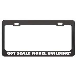 Got Scale Model Building? Hobby Hobbies Black Metal License Plate 