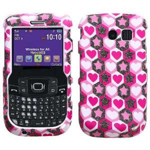   Hearts (Sparkle) Phone Protector Cover for SAMSUNG R360 (Freeform II