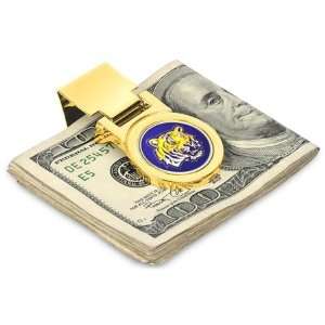  Louisiana State LSU Tigers NCAA Gold Money Clip: Sports 