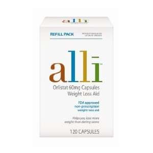  Alli Weight Loss Aid, Orlistat 60mg Capsules, 120 Count 