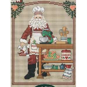   Santa (with charm)   Cross Stitch Pattern Arts, Crafts & Sewing
