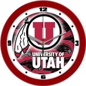 Utah Utes Suntime Dimension NCAA Wall Clock