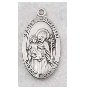  Sterling Silver St Joseph Medal Jewelry