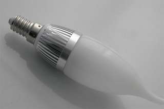 3W E14 High Power LED Candle Light Bulb Lamp AC85 265V  