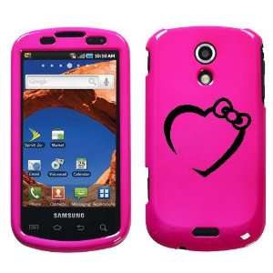  SAMSUNG GALAXY S EPIC 4G D700 BLACK HEART BOW ON A PINK 