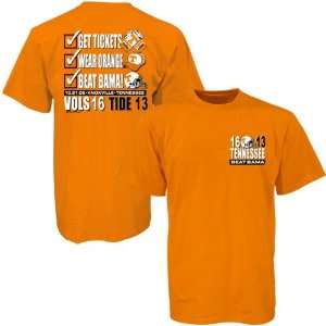   Alabama Orange Bragging Rights Short Sleeve T shirt
