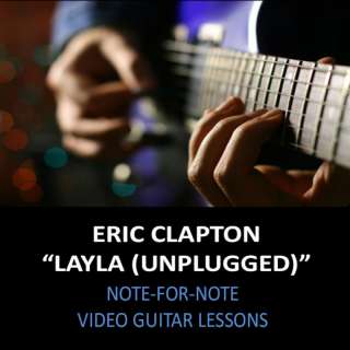Eric Clapton Layla (Unplugged) Guitar Lessons DVD NEW  