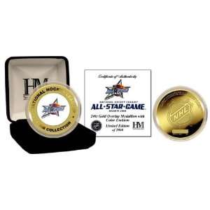  2008 NHL All Star Game 24KT Gold and Colored Coin Sports 