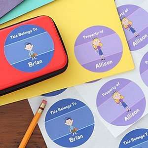  Personalized Kids Cartoon Character Stickers: Toys & Games