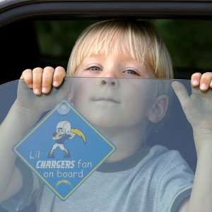  NFL San Diego Chargers Lil Fan On Board Car Sign Sports 