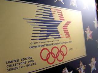 Limited Edition 1984 Olympic Games Rare Boxed Pin Set  