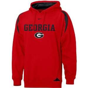 Georgia Bulldogs NCAA Youth Pass Rush Hoody Sweatshirt by Nike (Black 