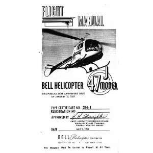  Bell Helicopter 47 J Flight Manual   1958 Bell 47 J / J 1 