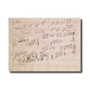  Score Sheet Of moonlight Sonata Giclee Print