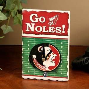  Florida State Seminoles (FSU) Football Field Desk Clock 