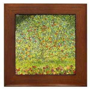  Gustav Klimt Art Apple Tree Art Framed Tile by  