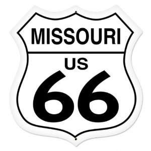  Missouri Route 66 Automotive Shield Metal Sign   Victory 