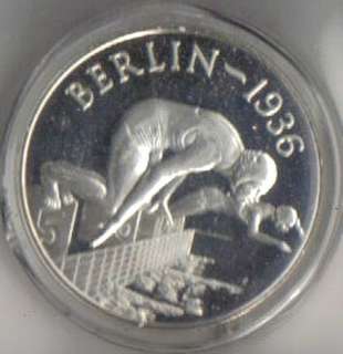 SILVER MEDAL ~ HISTORY OF THE OLYMPIC GAMES   BERLIN 1936   No. 16 