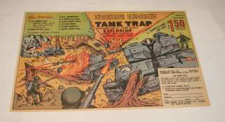 1967 TANK TRAP toy soldier games cartoon ad page  