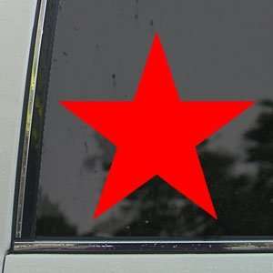  White Star US Military Army Red Decal Window Red Sticker 