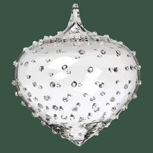    Hobnail Blown Glass Ornament (dew drop design)