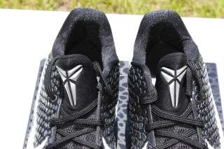New Nike Air Zoom Kobe VI TB Shoes sz 11 Black Metallic Silver Gum 