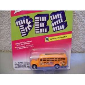   Johnny Lightning Pez Series 1956 Chevy School Bus: Toys & Games