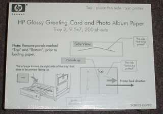 HP Greeting Card Photo Album paper 9.5 x 7 Q8930A 200  