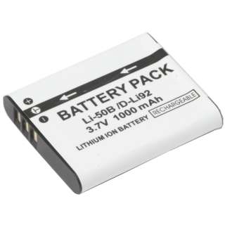 Pentax D Li92 replacement battery for Optio I 10 and Megazoom X70
