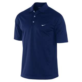 Polo Shirt Men Nike Golf 2012 UV Stretch Tech Solid Black Size S M L 