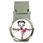   Money Clip Watch of Vintage Art Deco Betty Boop Drawn in 1930s Style