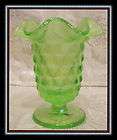Fenton Glass 2011 Buttercup Overlay Handpainted Floral Vase items in A 