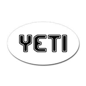  Yeti Funny Oval Sticker by  Arts, Crafts 