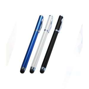  White/Black/Blue 5.5 inch Touch Screen Pen/Gel Ink Pen for Ipad 2 