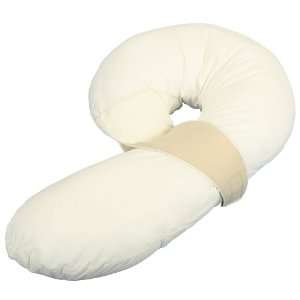    Leachco Preggle Comfort Air Flow Body Pillow, Ivory/Khaki Baby