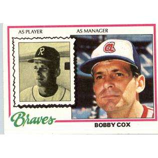1978 Topps # 93 Bobby Cox Atlanta Braves Baseball Card  Topps Fitness 