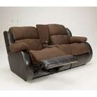   Double Reclining Loveseat with Console by Famous Brand Furniture