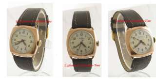 Mint 9k Gold Rolex Prima Cushion Cased Deco Watch 1939  