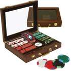 Quality 240 NexGen Poker Chip Set with Clear Top Solid Wood Case