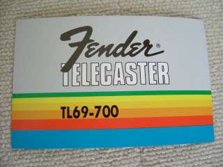 1980 Fender Japan TELECASTER TL69 PINK PAISLEY MINT   