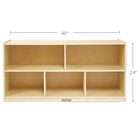   compartment Low Storage Shelf Ideal for Books, Toys, & Games