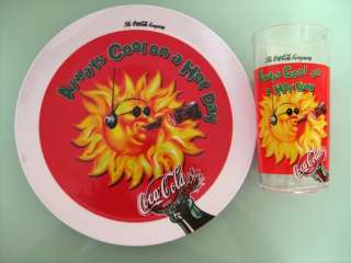 Coca Cola Plate & Cup   Always Cool On a Hot Day  