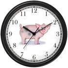 WatchBuddy Pink with Brown Spots Pig Cartoon   JP Wall Clock by 
