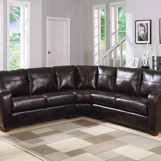 Charles Schneider Furniture Ellen Leather Sectional   Leather: Bark at 