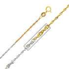    Color Gold 1.2mm Singapore Chain with Spring Ring Clasp   20 Inches