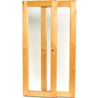 closets domps doors with frosted glass maple spice 2 pack