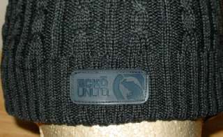   Unlimited RHINO Player CABLE Knit Beanie Hat BLACK Hip Hop SICK LID