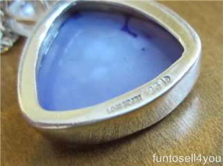   Lavender Blue Drusy & White Quartz Necklace NWT 100% Authentic  