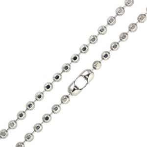   Faceted Ball Dog Tag Chain 4.5mm 36 (16   36 Available) Jewelry