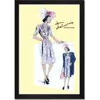 Framed Print Paisley Dress with Hat, Gloves and Jacket by ClassicPix 